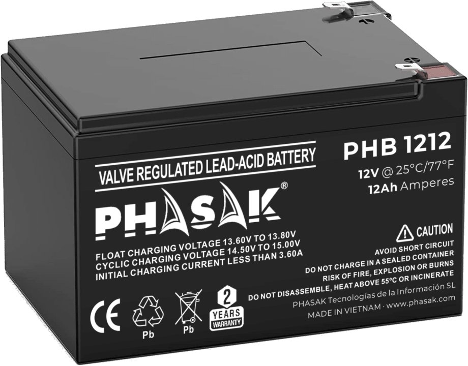 Bateria do Zasilacz awaryjny UPS Phasak PHB 1212 12 Ah 12 V