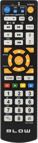 Pilot RTV Blow PILOT UNIWERSALNY SAMOUCZĄCY do TV DVD SAT DVB 5w1