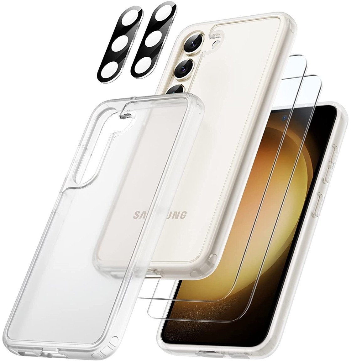 Etui przezroczyste TPU Akrylowe 5w1 do Samsung Galaxy S23+ Plus