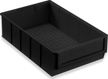 AllIT Pojemnik magazynowy czarny ESD- 180x300x80 mm