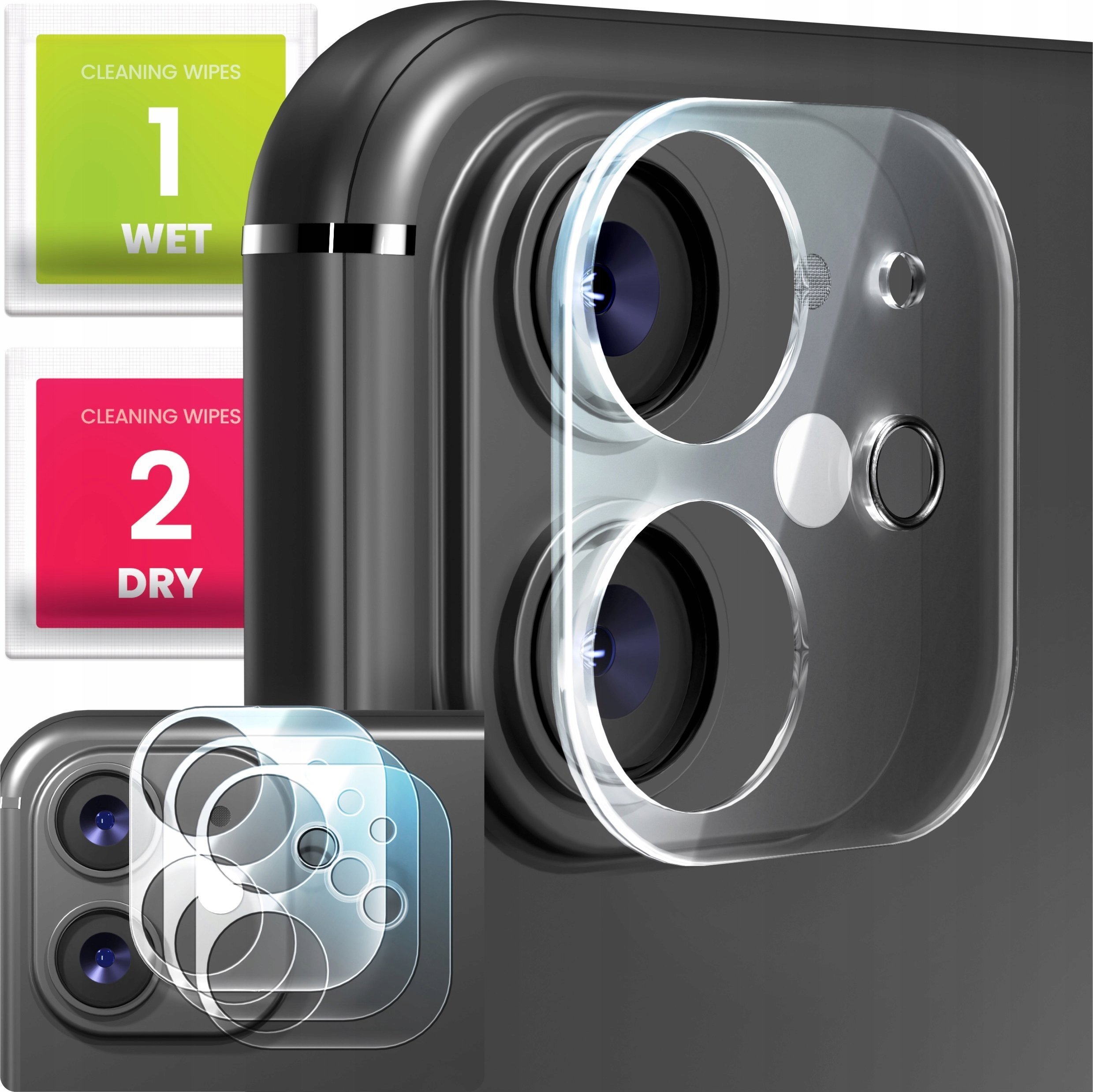 3-PAK Szkło Na Aparat Do Apple iPhone 11 (Hartowane, Ochronne, Na Obiektyw)