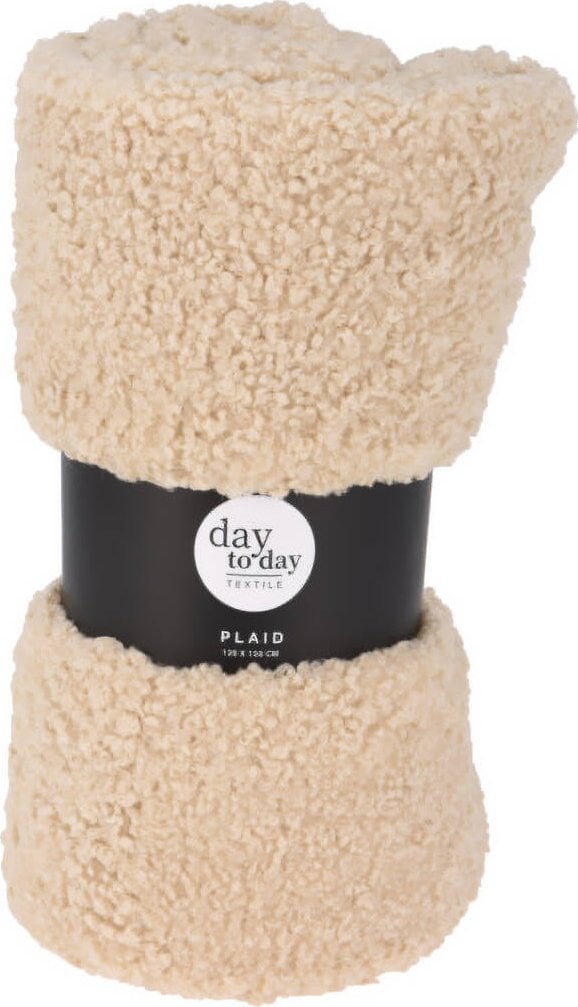 Home Styling Collection Gruby koc boucle TEDDY, 150 x 120 cm