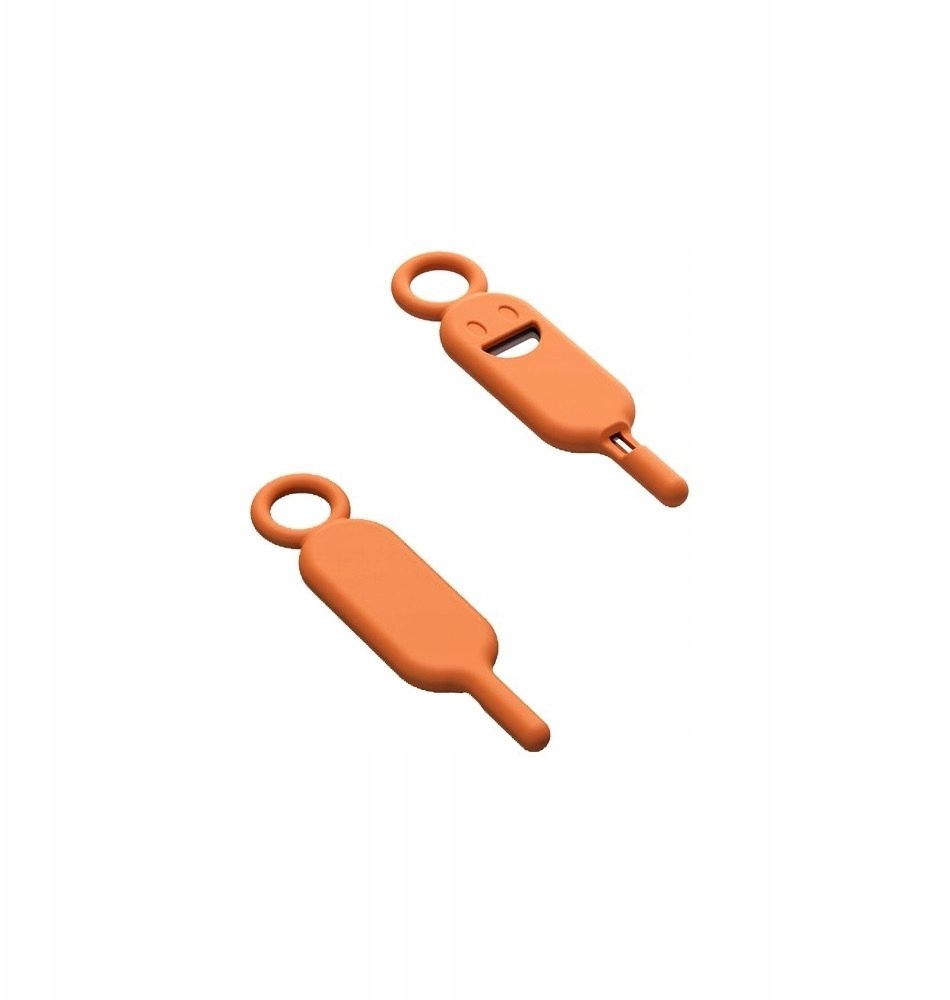 Kluczyk / igła do tacek kart SIM brelok etui do kluczy pomarańczowy