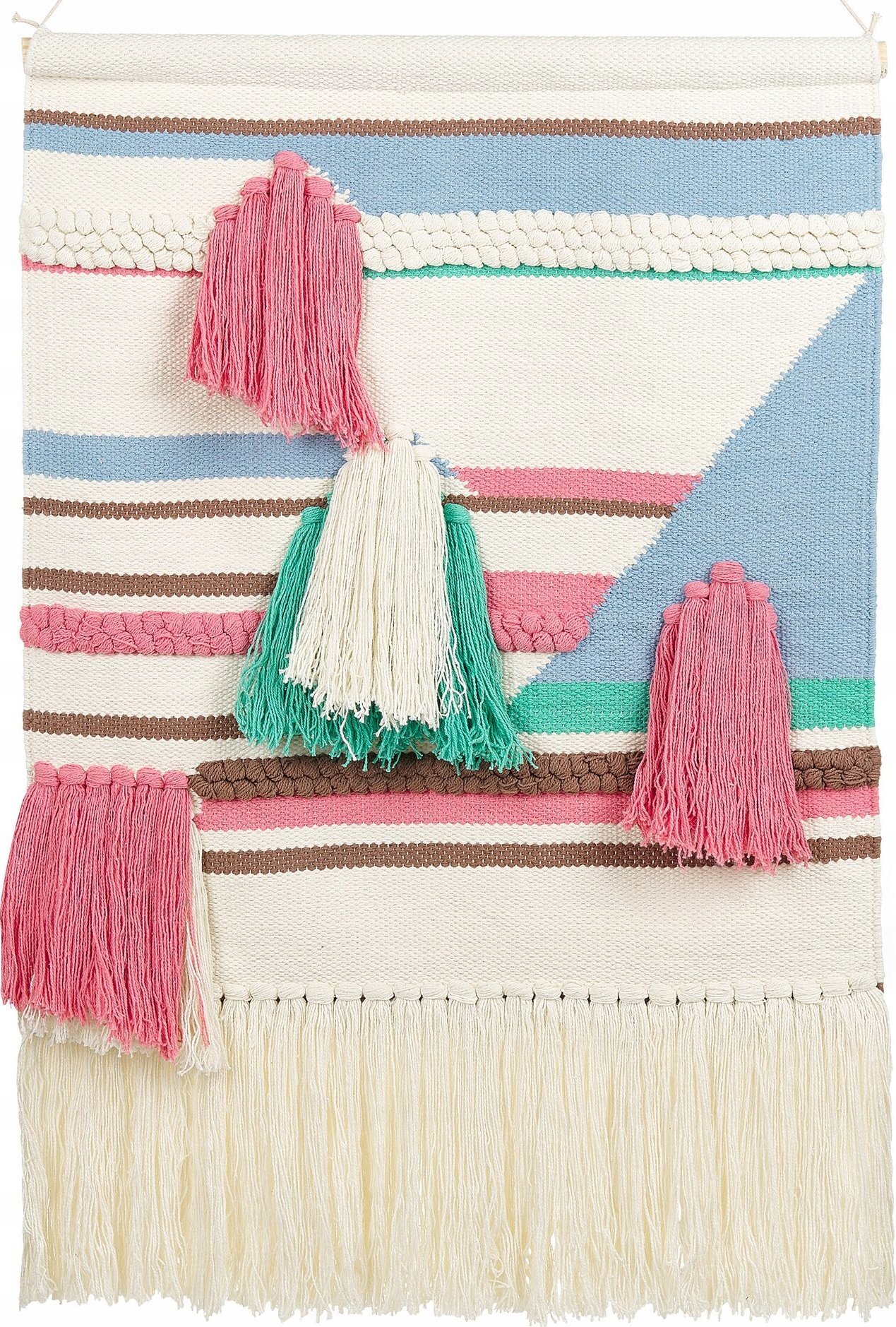 Beliani Dekoracja ścienna z frędzlami wielokolorowa MOOLA