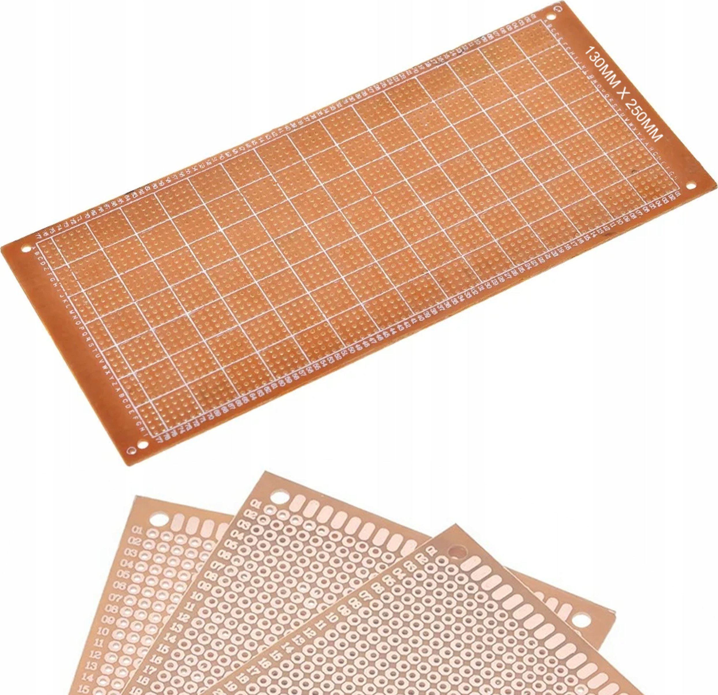 Rosfix ROSFIX JEDNOSTRONNA UNIWERSALNA PŁYTKA PROTOTYPOWA DRUKOWANA 13x25CM OTWORY