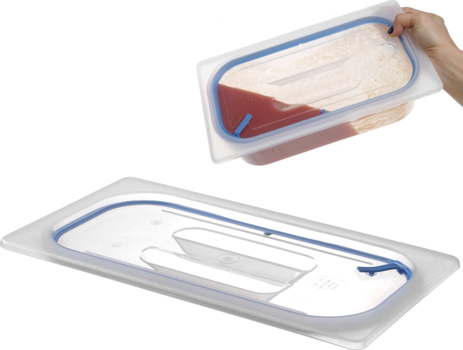 Hendi Pokrywka z uszczelką silikonową do pojemników GN 1/9 - Hendi 881859 Pokrywka z uszczelką silikonową do pojemników GN 1/9 - Hendi 881859