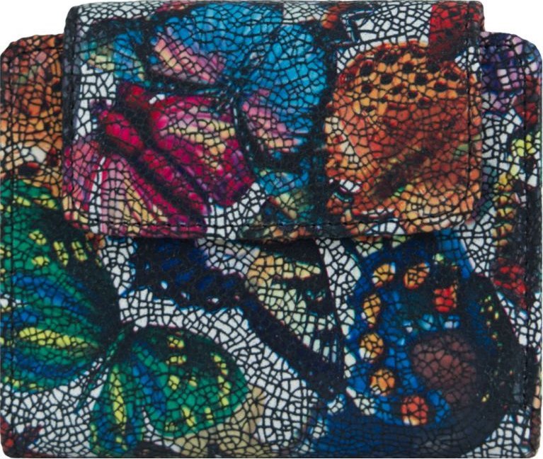 Stefania Skórzany portfel damski evelyn - stefania, motyle