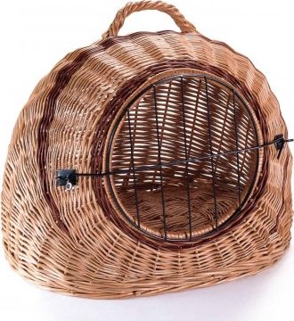 Wiklinowy Świat Transporter wiklinowy dla kota rozmiar II (50x40x45 cm)