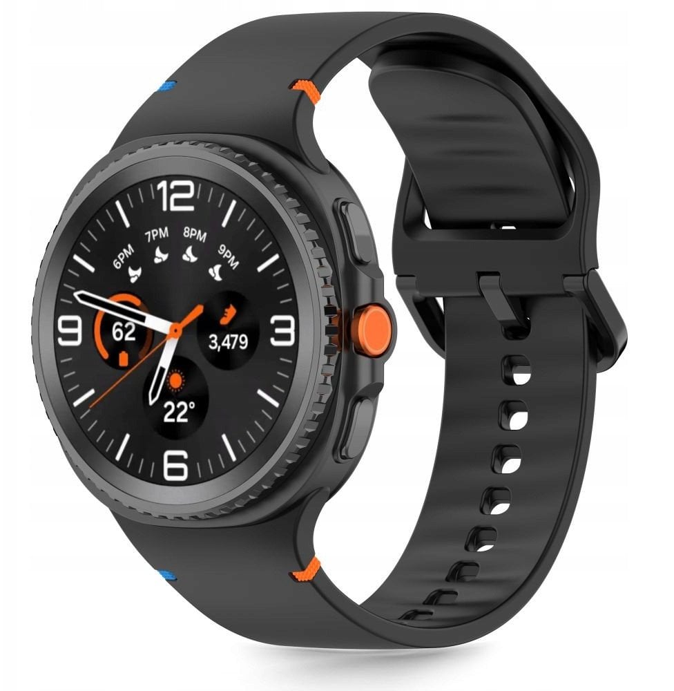Pasek Tech-Protect Silicone Samsung Galaxy Watch 8 / Classic 40/44/46mm Black