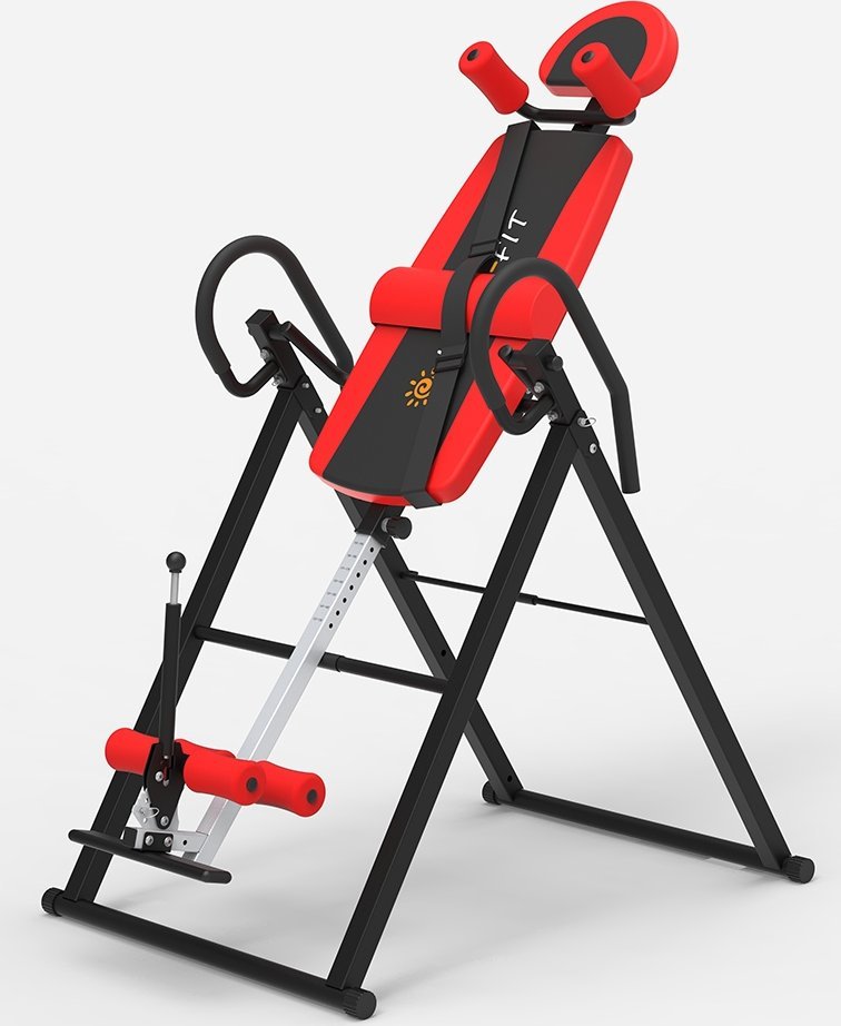 Ławka Grawitacyjna Inwersyjna Treningowa Rehabilitacyjn Halo-Fit czerwona