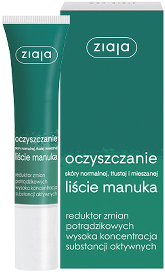 Ziaja Oczyszczanie Liście Manuka Reduktor Zmian Potrądzikowych 15ml