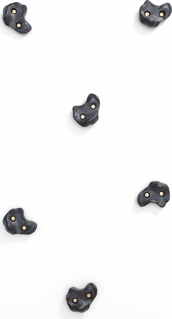 Romana chwyty wspinaczkowe M 6 szt. czarny