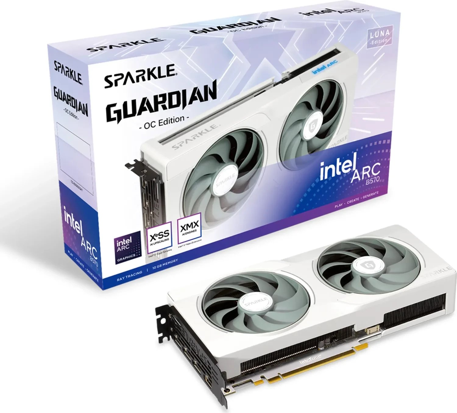 Karta graficzna Sparkle Arc B570 Guardian Luna OC 10GB GDDR6 (SB570GW-10GOC)
