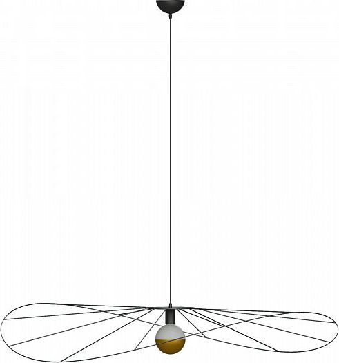 Lampa wisząca Lumes Czarna druciana lampa wisząca loft 110 cm - EX600-Eskolo