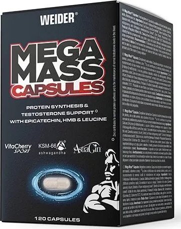 Weider Weider - Mega Mass Capsules, 120 Kapsułek