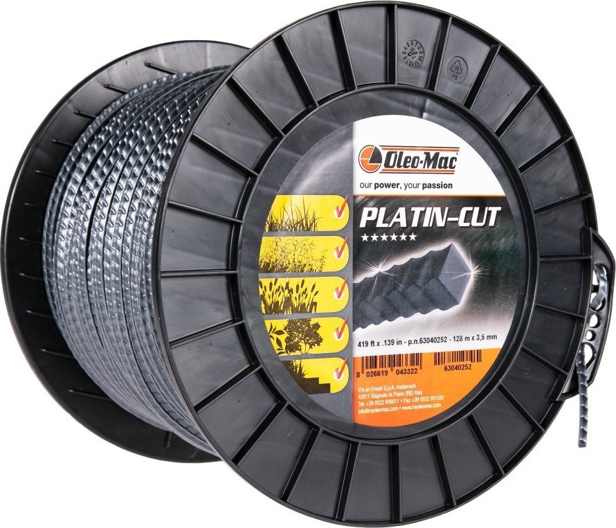 Oleo-Mac ŻYŁKA TNĄCA OLEO-MAC PLATIN-CUT 3.5 mm / 128m. 2-WARSTWOWA DO KOSY PROFIL KWADRATOWY , SZPULA 63040252 - OFICJALNY DYSTRYBUTOR - AUTORYZOWANY
