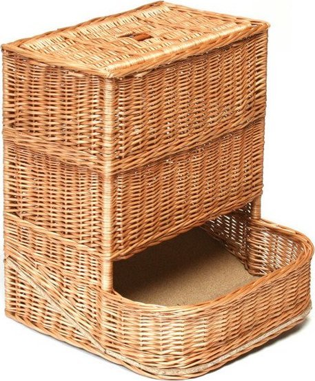 WickerPL Wiklinowy Kosz Ekspozytor Automat na bułki 50x50 H60 cm
