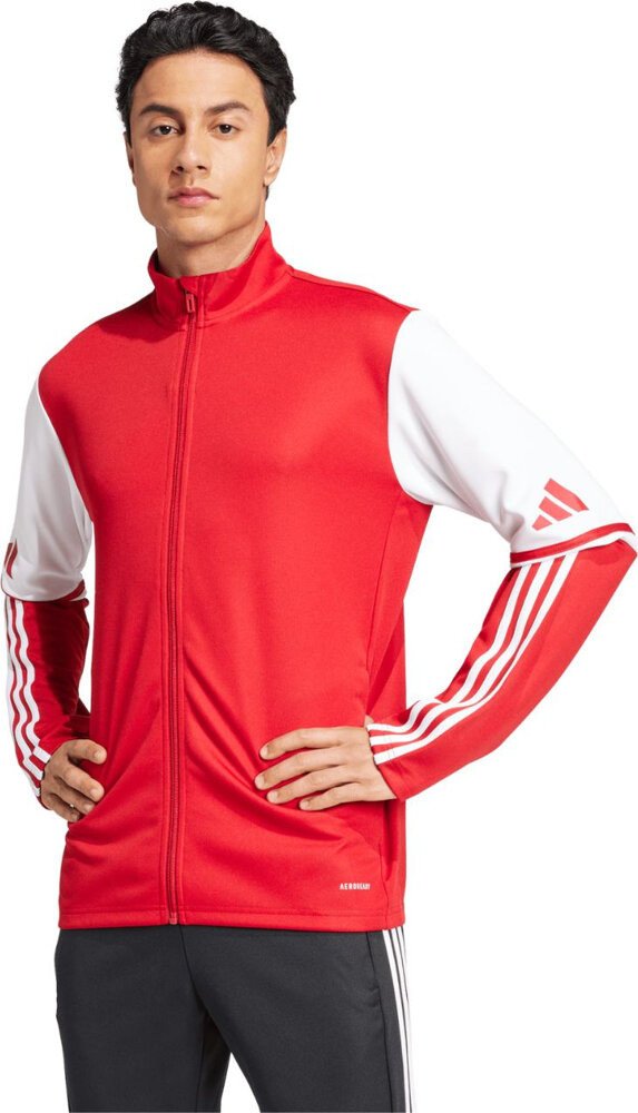 Bluza męska adidas Squadra 25 Training czerwono-biała JD2979 2XL