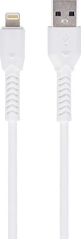 Kabel USB Techonic TelForceOne Maxlife kabel MXUC-04 USB - Lightning 1,0 m 3A biały