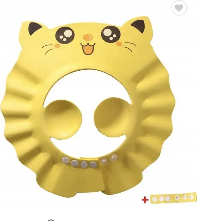 Daszek / Rondo Kąpielowe do Mycia Głowy Dzieci - Odcienie Żółtego