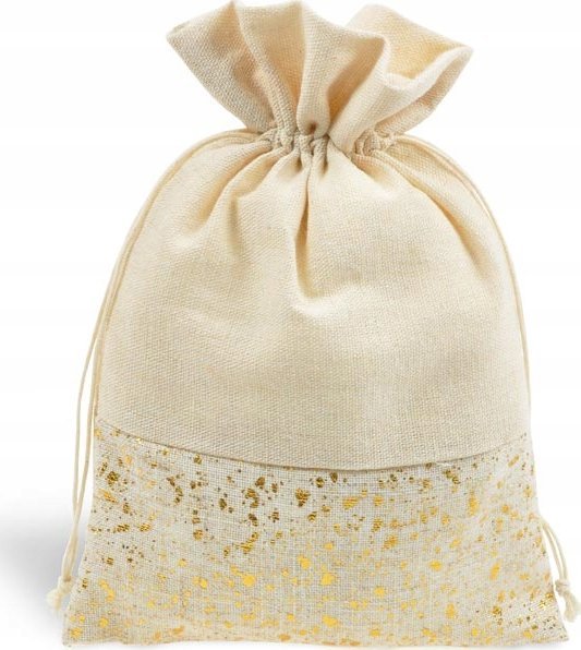 MFP paper worek materiałowy na prezent beżowy 25x39cm mix 5800732