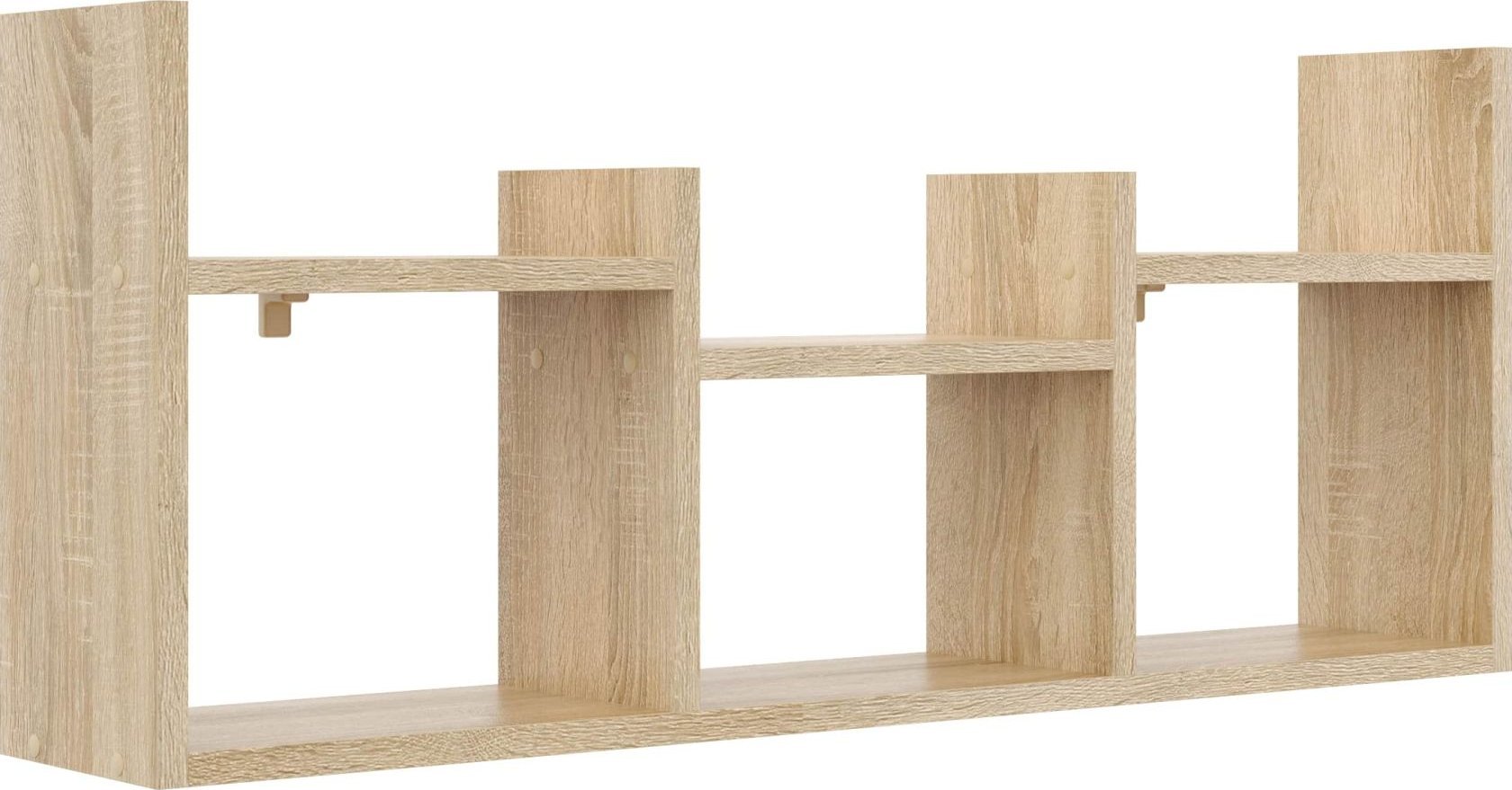 Tyletegotu Dekoracyjna półka wisząca, 97x18x40 cm, dąb sonoma, mat