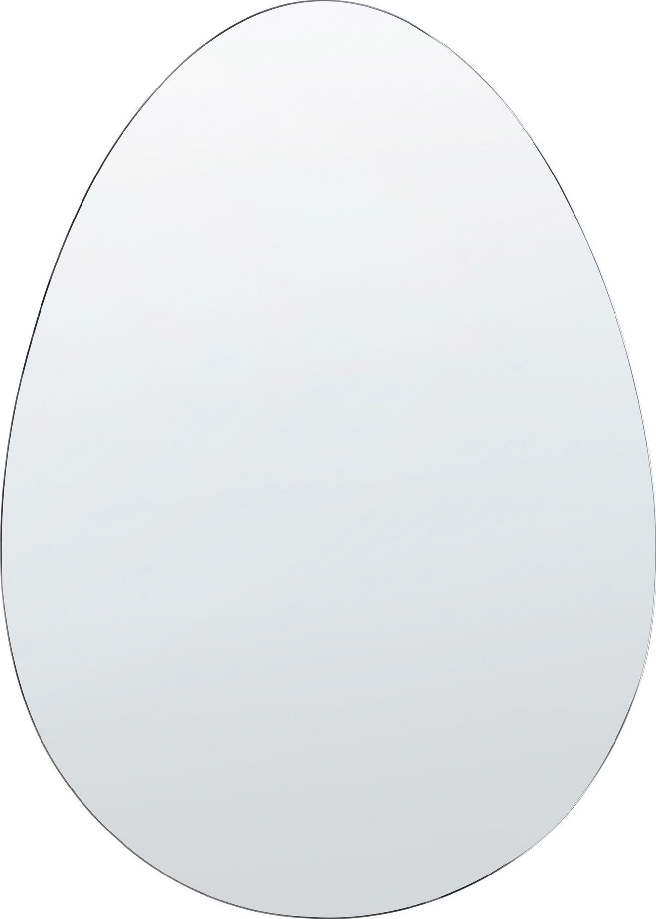 Beliani Lustro ścienne 50 x 70 cm srebrne MONTRESOR!