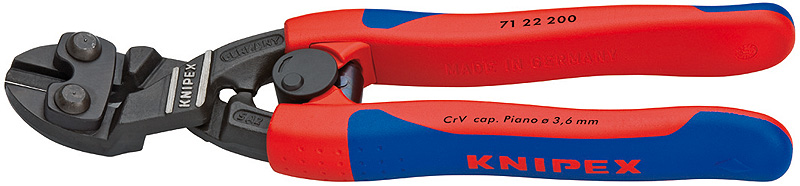 Knipex Szczypce tnące do drutu przegubowe CoBolt wygięte 200mm (7122200)