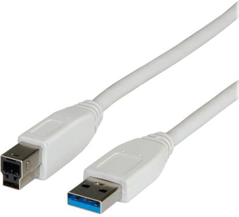 Kabel USB Secomp USB-A - 0.8 m Biały (11.99.8869)