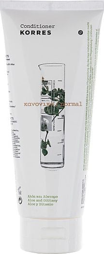 Korres Conditioner For Normal Hair With Aloe And Dittany odżywka z aloesem i wyciągiem z lebiodki do włosów normalnych 200ml