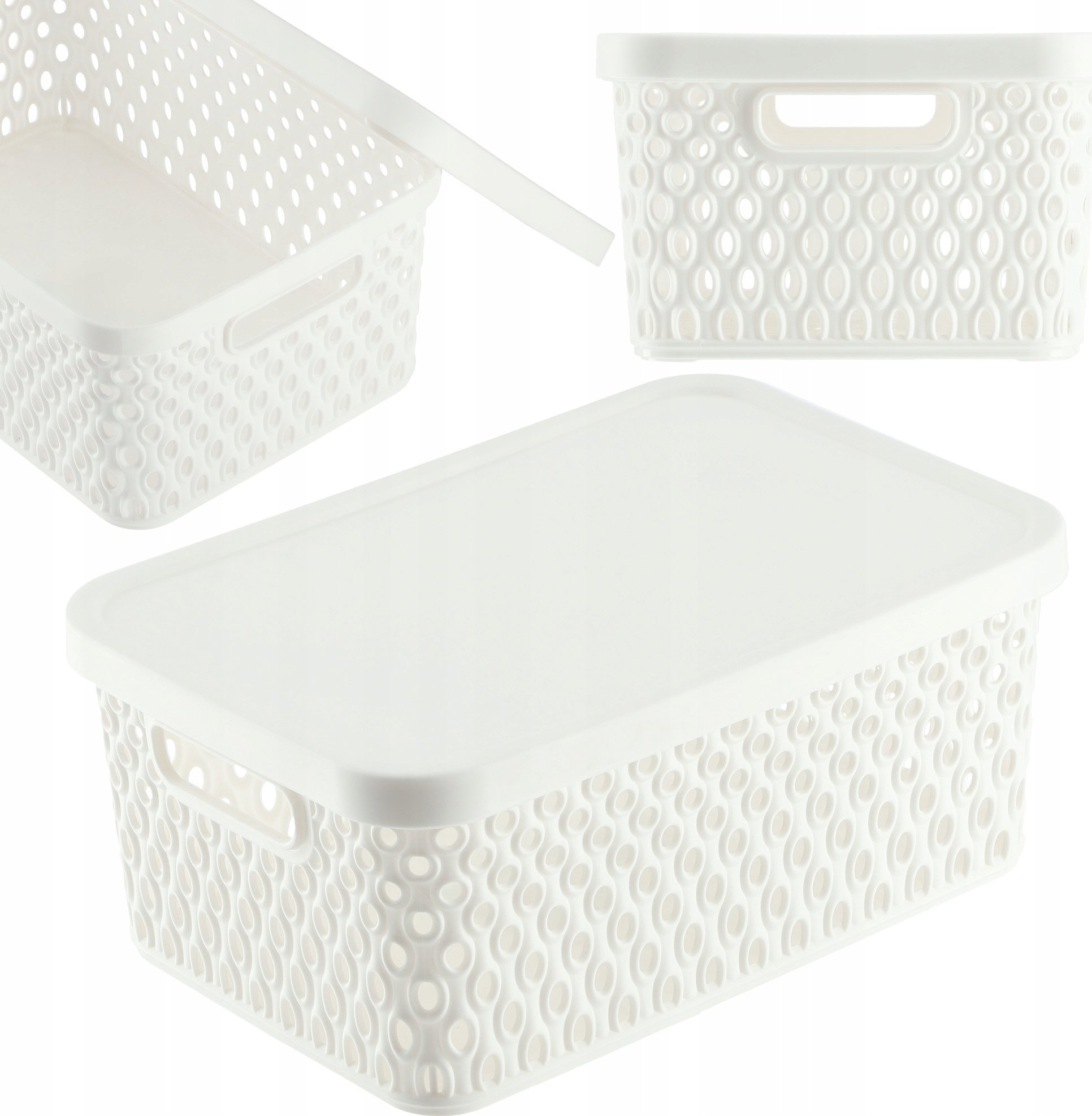 Kadax KADAX Koszyk Z Pokrywą Organizer Pojemnik Do Przechowywania Pudełko 4,5L