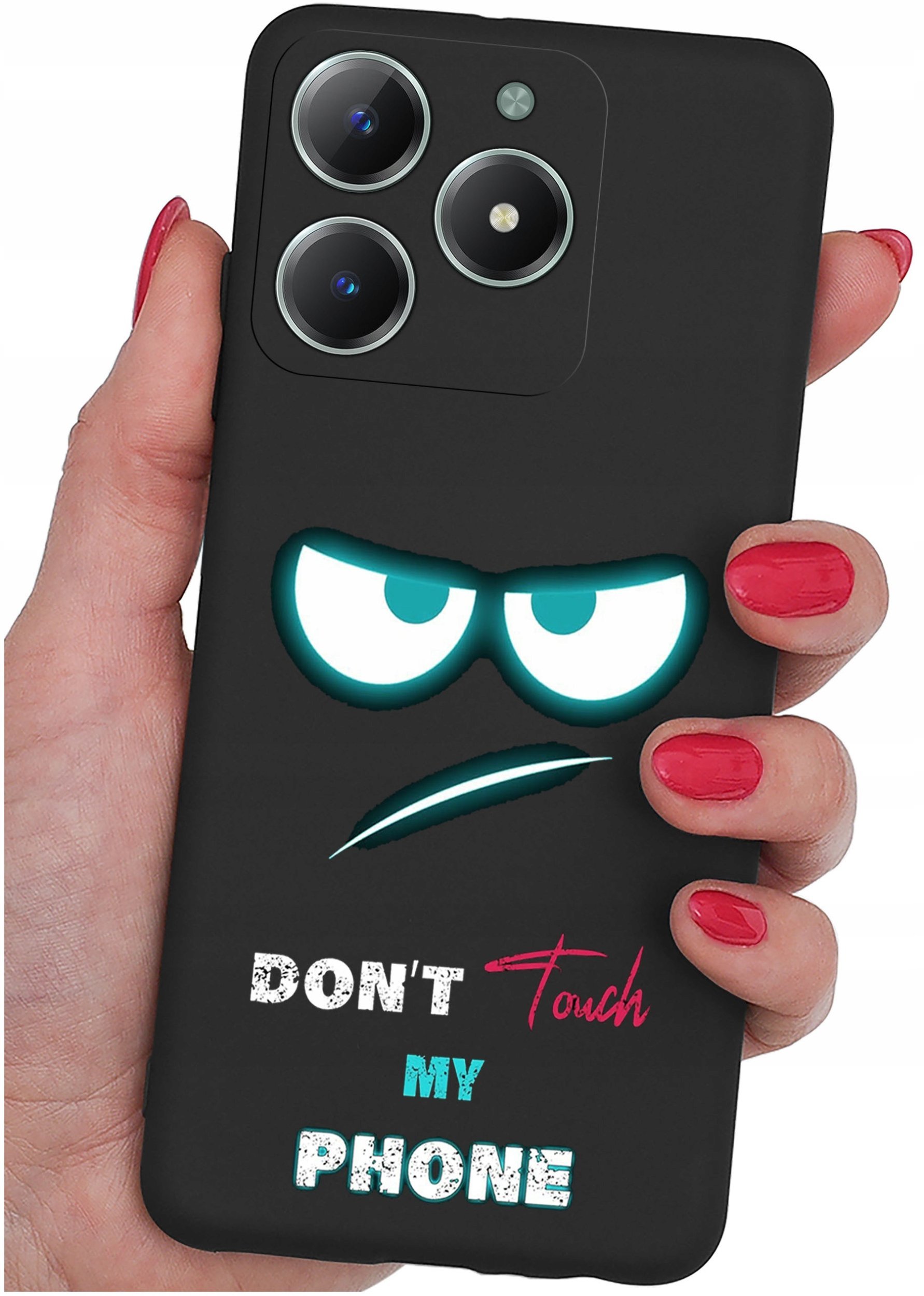 Etui do Realme C61 | C63 WZORY |SILIKONOWE MATT CASE + SZKŁO 9H