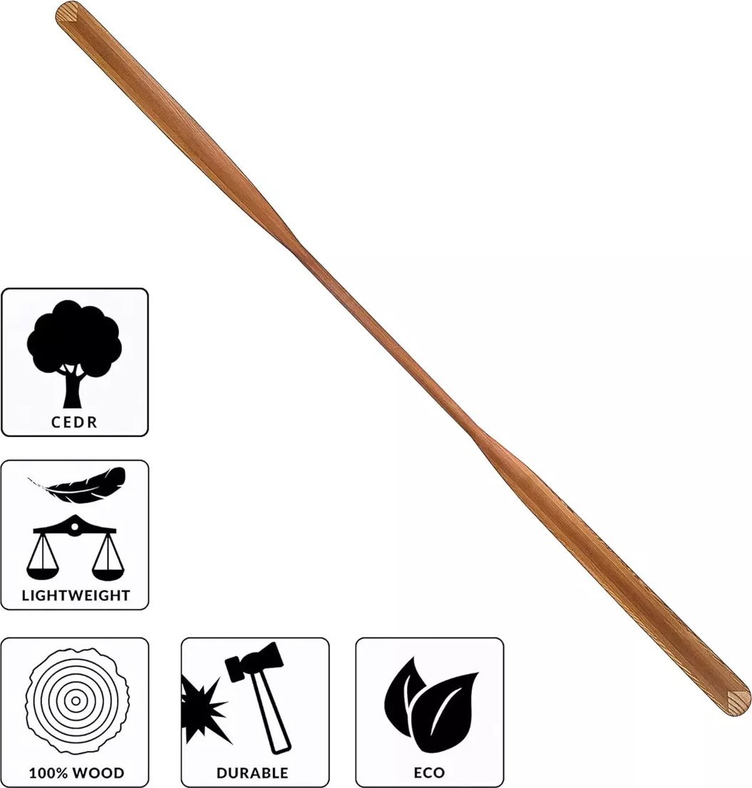 John Paddle Wiosło Grenlandzkie John Paddle Eskimo Cedrowe Proste 85mm 215 cm