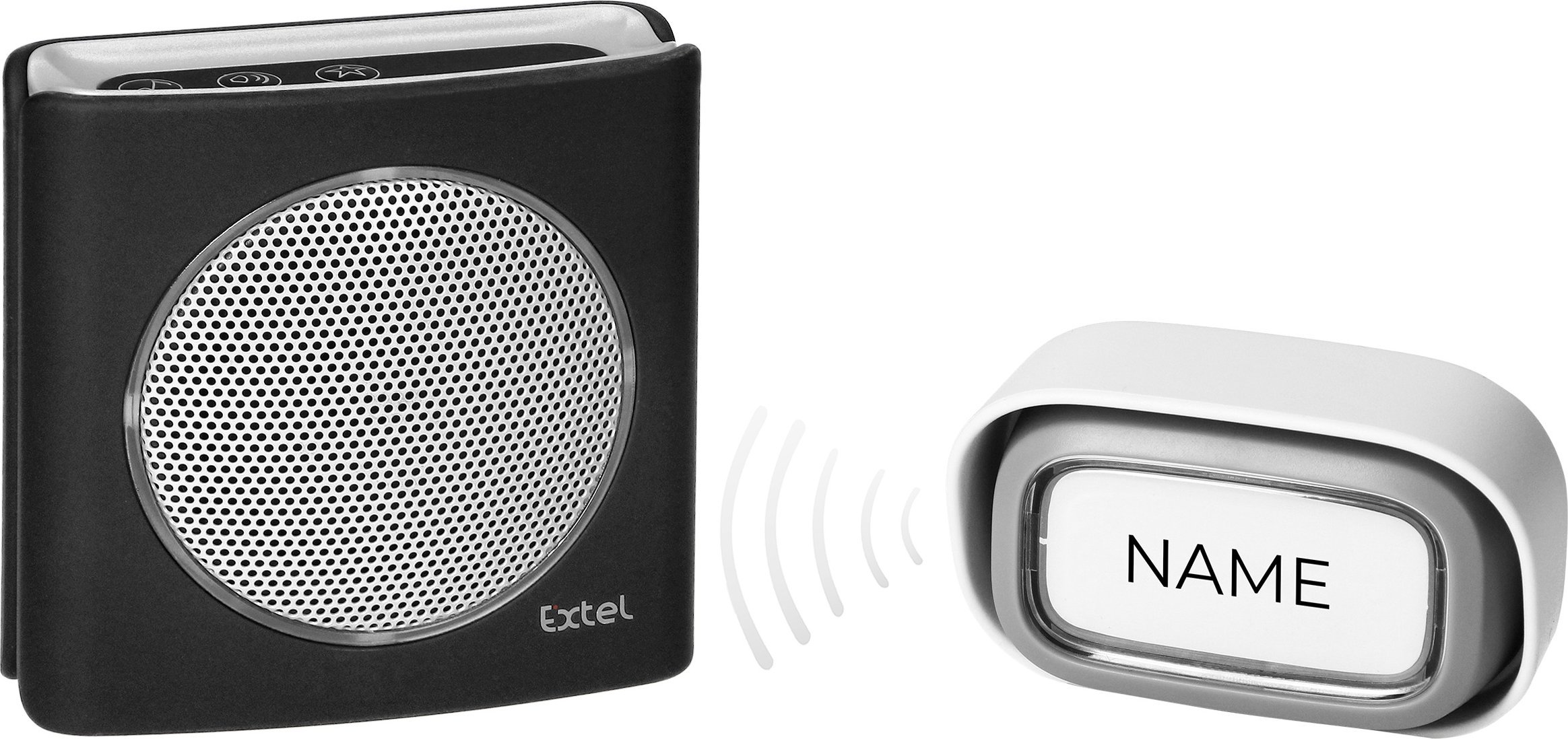 Orno Dzwonek bezprzewodowy, bateryjny EXTEL diBi Flash Soft, czarny