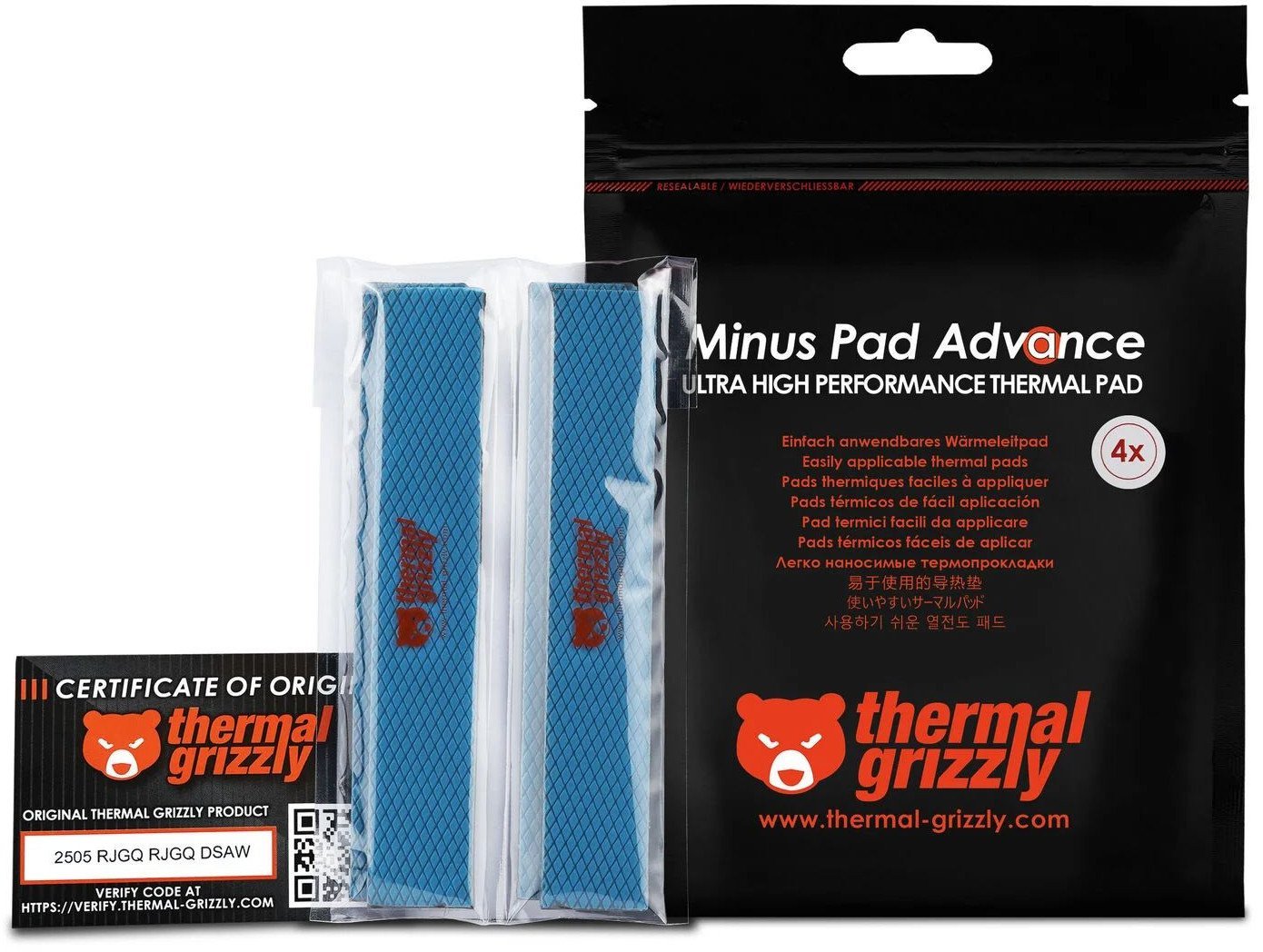 Thermal Grizzly Minus Pad Advance 120 x 20 mm x 0.5 mm (TG-MP-A-120-20-05-4)