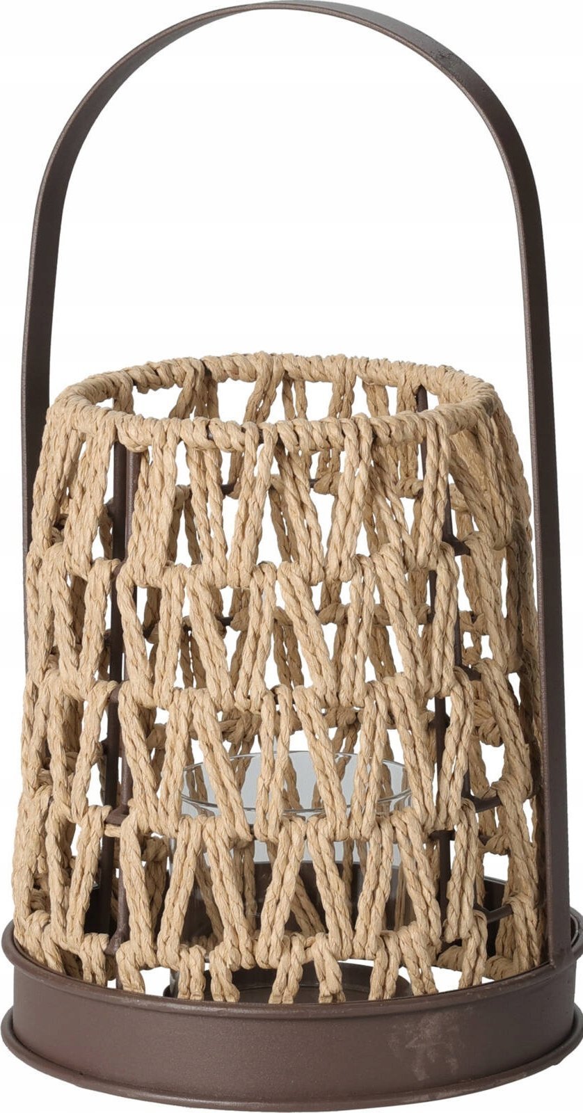 Home Styling Collection Pleciony lampion z uchwytem, 18 x 32 cm