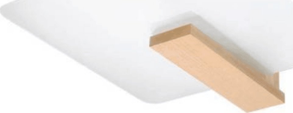 Lampa sufitowa Sollux Lampa sufitowa Lappo SL.1095 Sollux kwadratowy plafon biały drewno
