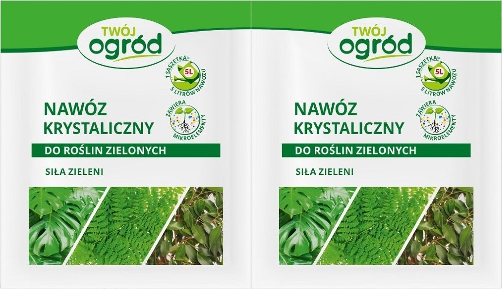 Twój Ogród Nawóz krystaliczny dom i ogród do roślin zielonych 2x5g TO
