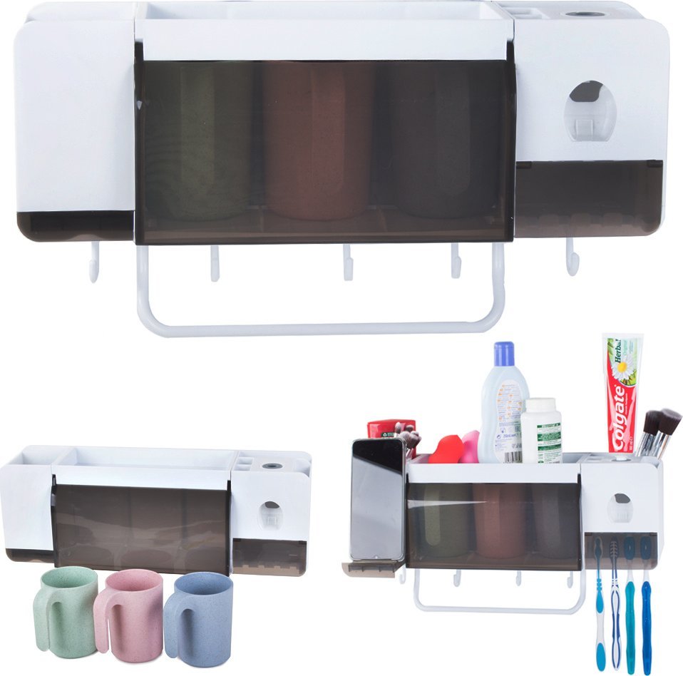 Verk Organizer na kubki szczoteczki dozownik do pasty Organizer na kubki szczoteczki dozownik do pasty