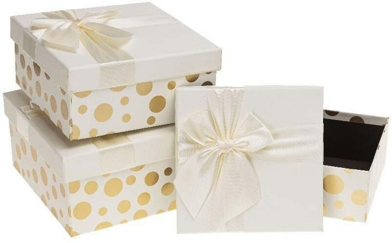 Pudełko prezentowe 3szt gold