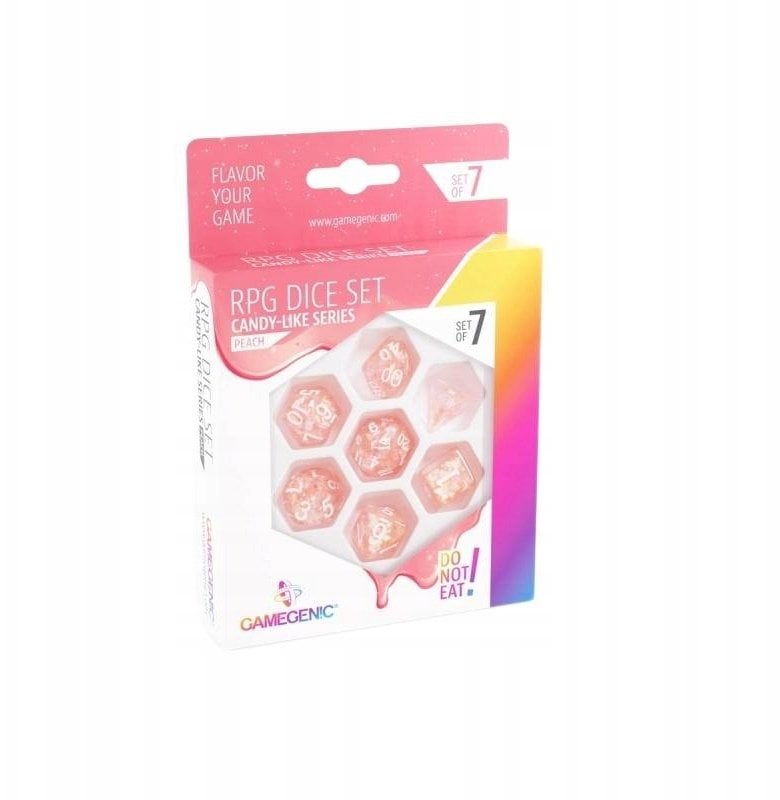 Gamegenic Candy-like Series - RPG Dice Set - Peach