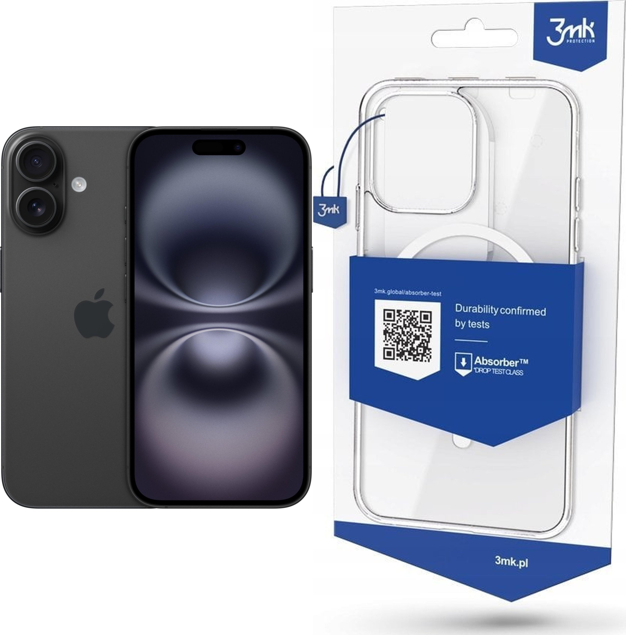 Smartfon Apple iPhone 16 128GB Black (MYE73) + Etui MagCase
