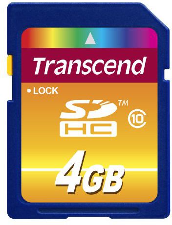 Karta Transcend 200x SDHC 4 GB Class 10 (TS4GSDHC10)