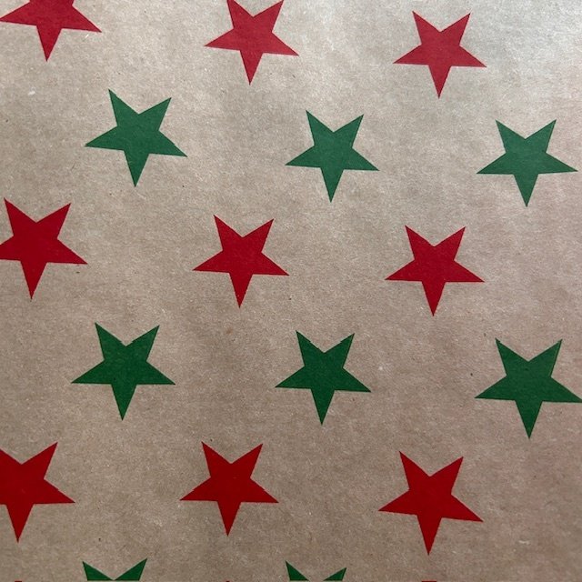 Fastima Papier świąteczny do pakowania gwiazdki 70cmx2m 297m70