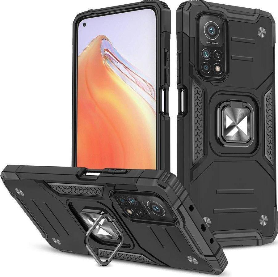 Wozinsky Wozinsky Ring Armor pancerne hybrydowe etui pokrowiec + magnetyczny uchwyt Mi Poco M4 Pro 5G / Redmi Note 11 5G (China) / Redmi Note 11T 5G /