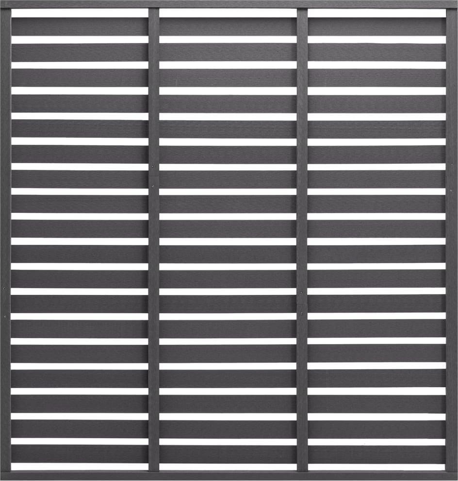 vidaXL vidaXL Panel ogrodzeniowy z WPC, 180x180 cm, szary
