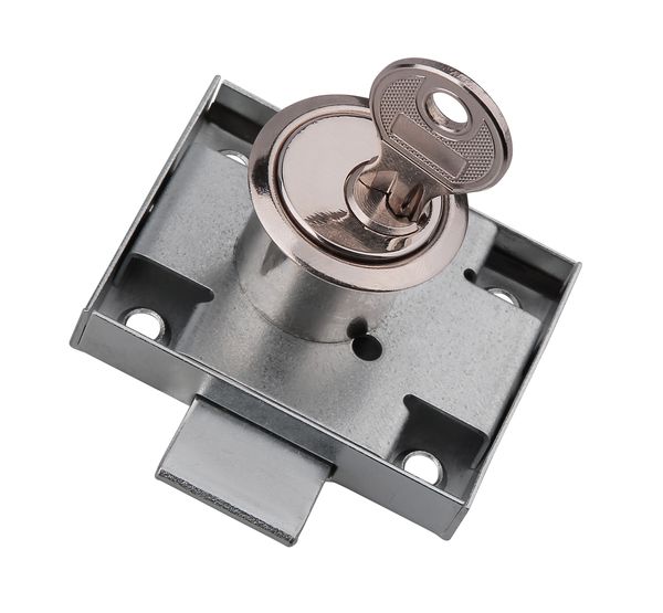 LOB Zamek meblowy niklowany 1szt. ZMB1