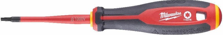 Milwaukee MILWAUKEE VDE TORX SCREWDRIVER T15x 75mm