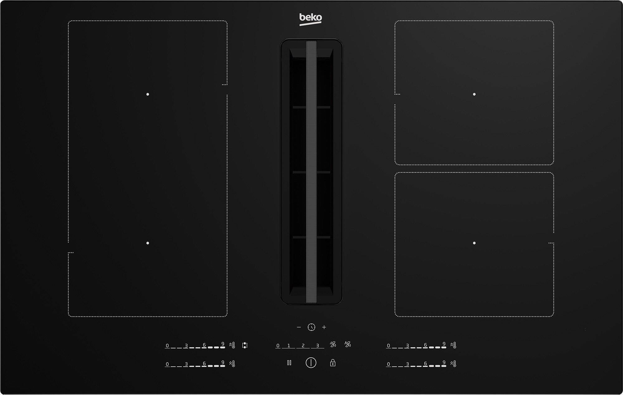 Płyta grzewcza Beko Płyta indukcyjna zintegrowana z okapem HIXI 84700 UF