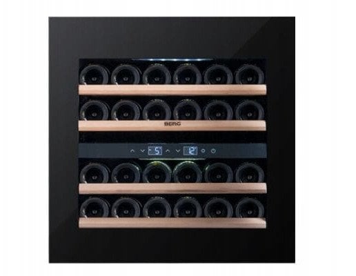 BRGSW24 Winiarka czarna do zabudowy 24 butelki - 3 LATA GWARANCJI - TRANSPORT Z WNIESIENIEM DO DOMU GRATIS